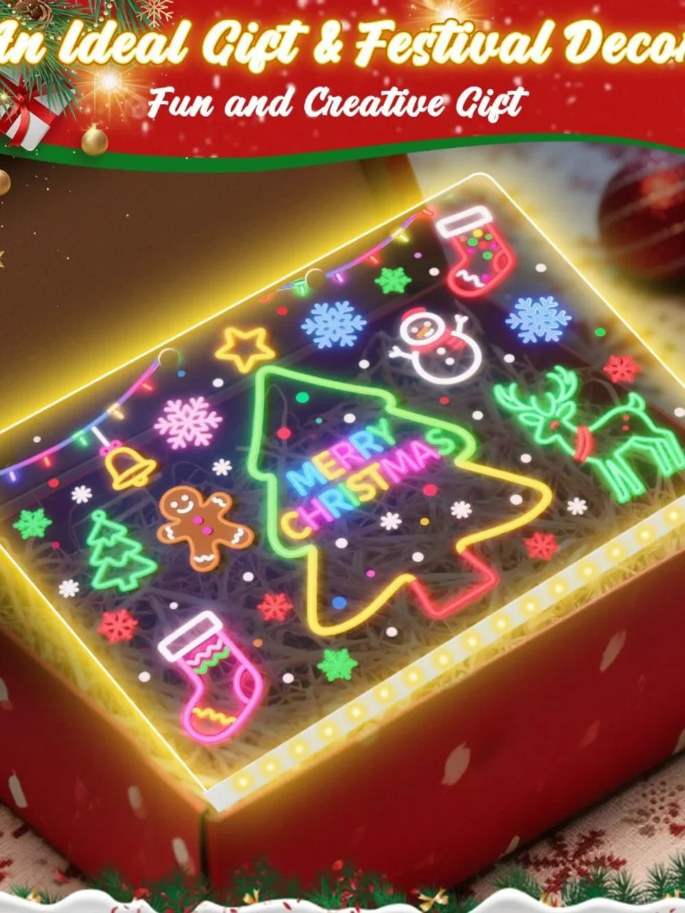 Lumiboard Led Drawing Board with 7 Colors,12